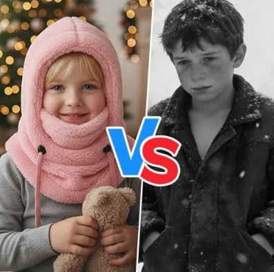 ❄️ Kids' 3-in-1 Fleece Winter Hood – Cozy Cold-Weather Headwear