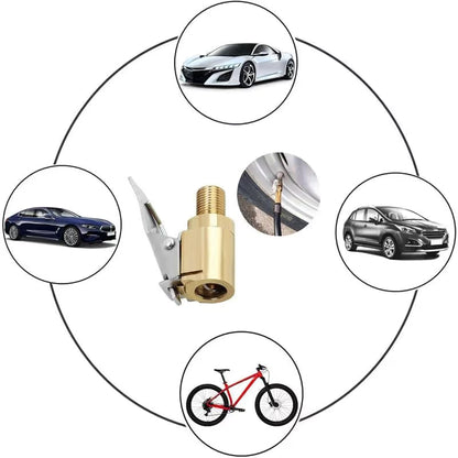 🚗 Lock-On Tire Air Chuck Adapter – Leak-Resistant Inflator Connector for Air Compressors & Pumps 🔧