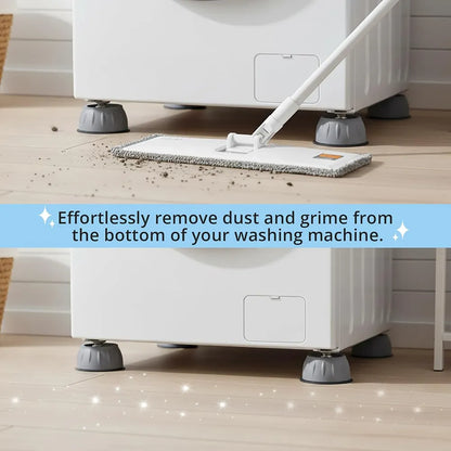 🧺 QuietGrip Washer Support Pads – 4-Piece Non-Slip Floor Protection Set
