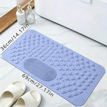🚿 Non-Slip Shower Floor Mat – Secure Bathroom Grip in Green