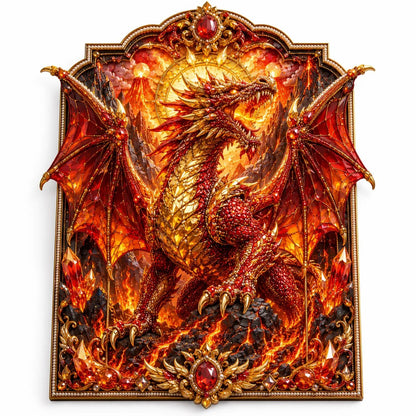 🐉💎3D Lager På Lager Drake Diamantmålningskit, 5 Stilar Fantasykristall