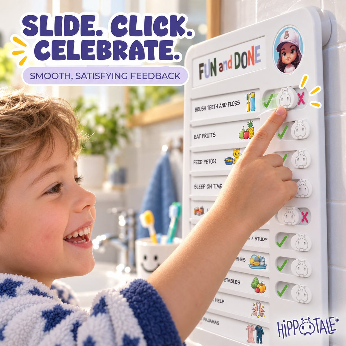 Morning Routine Chore Chart for Kids 🧸