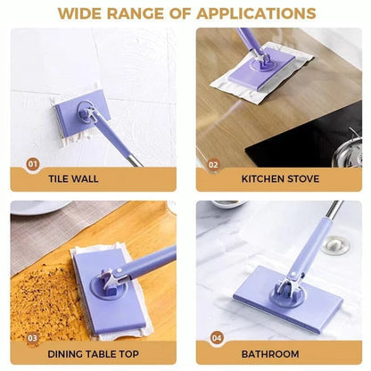 🧼✨ Compact Mini Mop with Quick-Change Cleaning Pads
