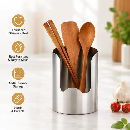 🍴✨ Stainless Steel Utensil Organizer – Rust-Resistant, Durable & Easy to Clean