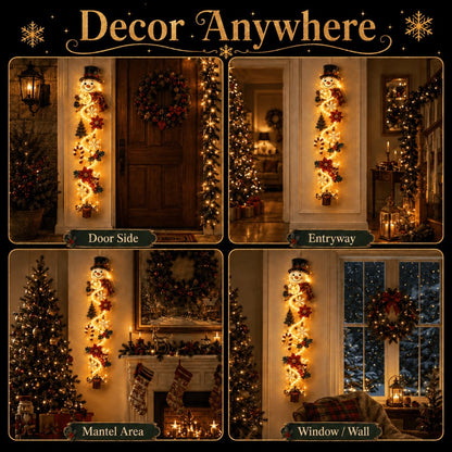 🔥 Limited-Time 50% OFF – 🎅MerryCascade™ Glowing Christmas Door Hanger