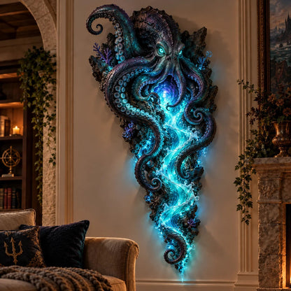 🌊 Mystical Sea Glow Wall Art – Light-Up Whale & Mermaid Décor | Limited Stock, 50% Off ✨