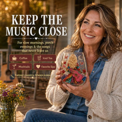 🤠 Queen of Country 1946–2026 3D Glass Collection | 8 Dolly-Inspired Country Designs with Raised Guitars, Butterflies, Boots, Florals & Vintage Music Details 🎸✨