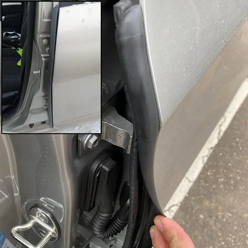 🚗 2-Piece Steel-Reinforced B-Pillar Car Door Weatherstrip Set for a Quieter, Tighter Seal