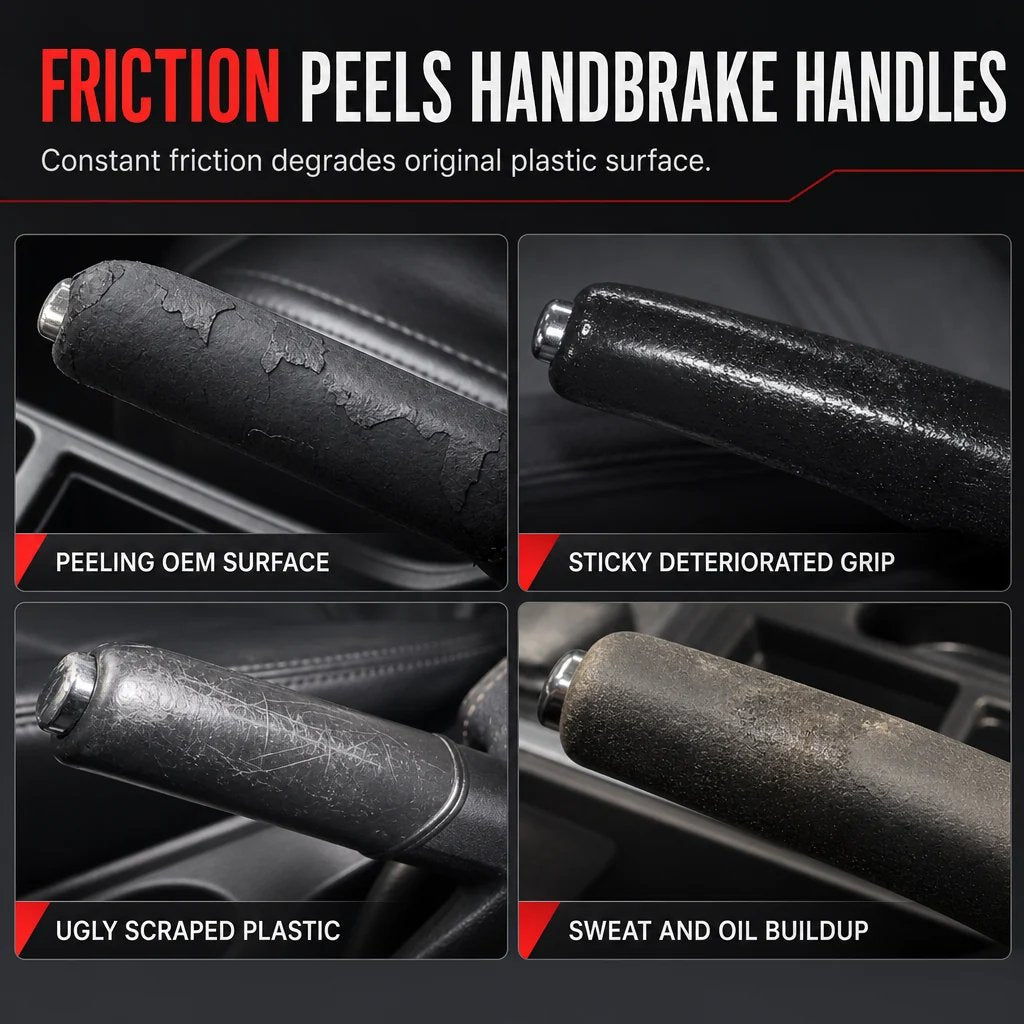 Universal Car Handbrake Cover 🚗 – Protective Sleeve in Black