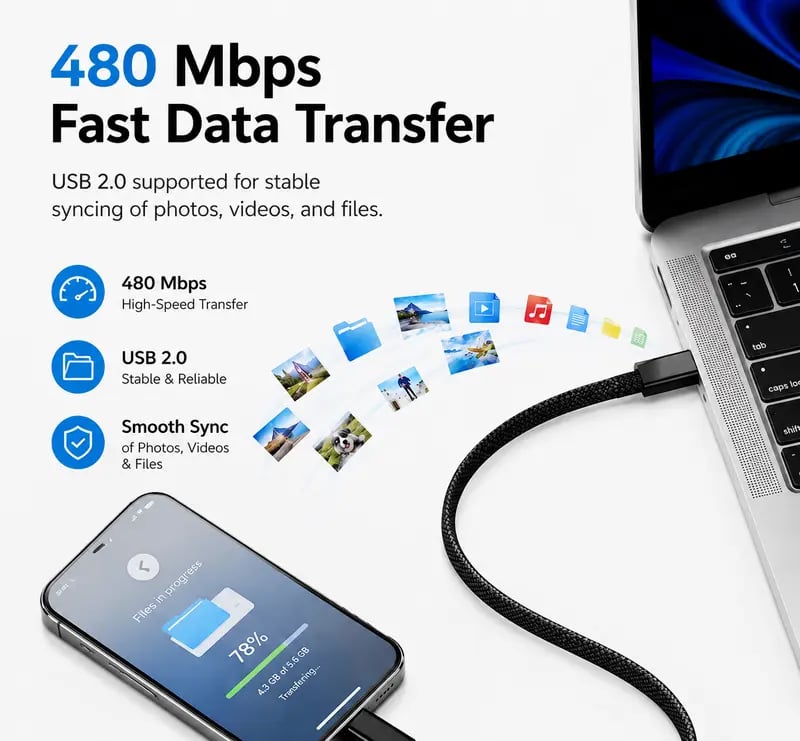 🧳 Pocket Tech Organizer Kit – Multi-Connector Charging & Data Travel Companion