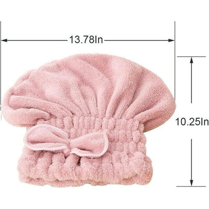 🧖‍♀️✨ 3PC Microfiber Hair Towel Caps – Ultra-Soft, Absorbent & Fast-Drying