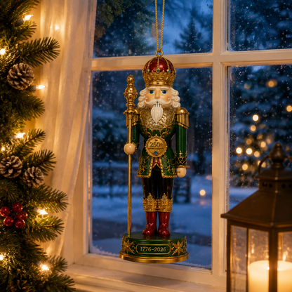 ✨2026 America 250th Anniversary Emerald Nutcracker King Ornament