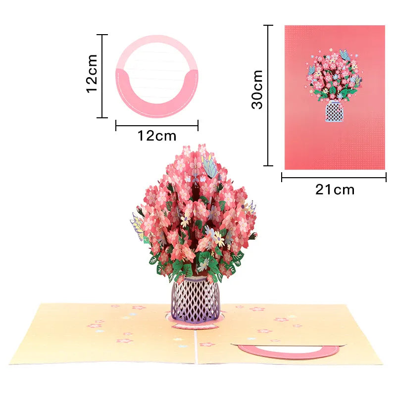 🏆 35K+ SOLD! 🌸💌 Forever-Blooming 3D Flower Pop-Up Card – A Beautiful Way to Say “I Love You” 🎁