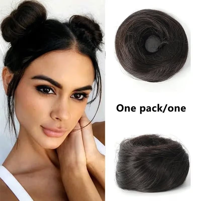 🎀 Messy Bun Hairpiece – Effortless Updos in Minutes