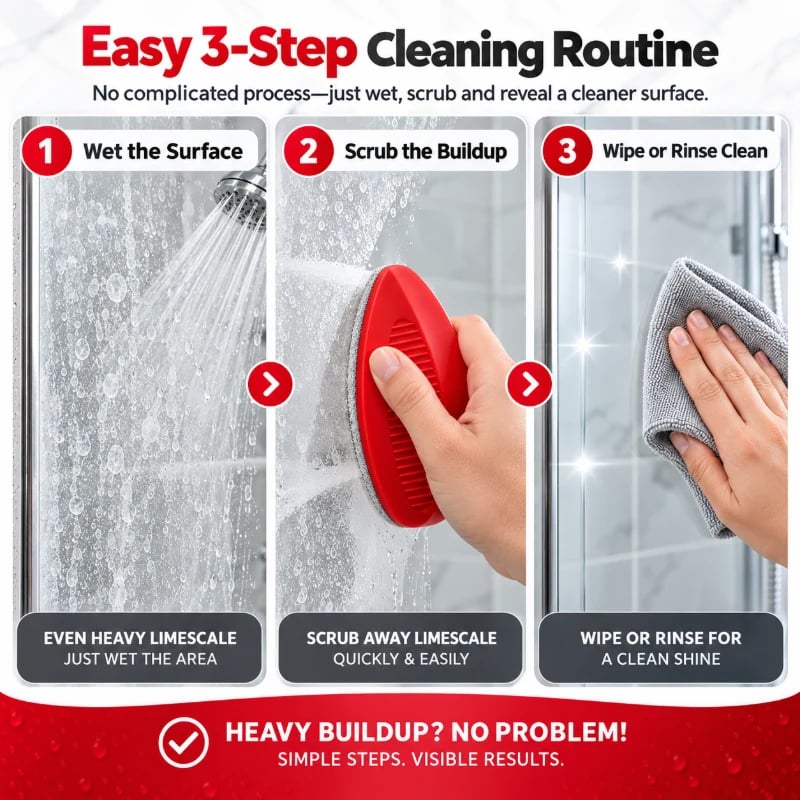 Limescale Remover Bathroom Cleaning Brush
