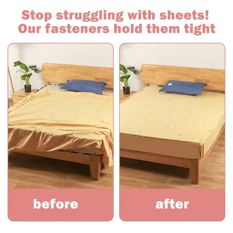 6-Pack Bed Sheet Fastener Clips 🛏️ – Secure, Stay-Put Bedding