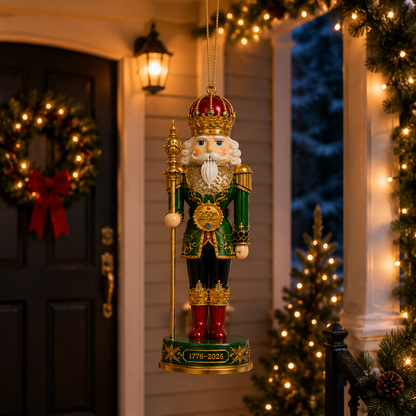 ✨2026 America 250th Anniversary Emerald Nutcracker King Ornament
