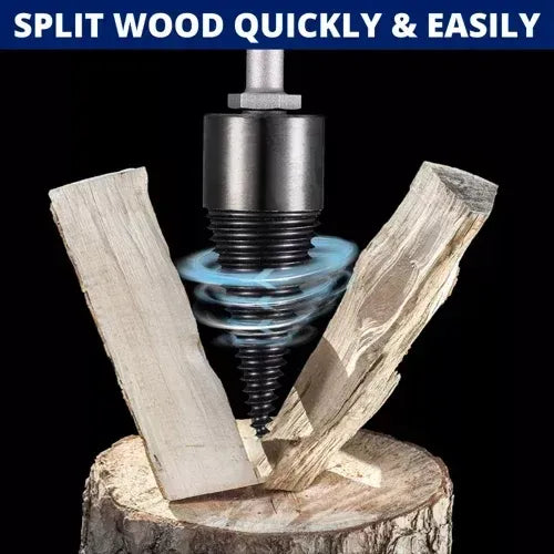 ⚡ Heavy-Duty Firewood Log Splitting Drill Bit, 1.25 in (32 mm)