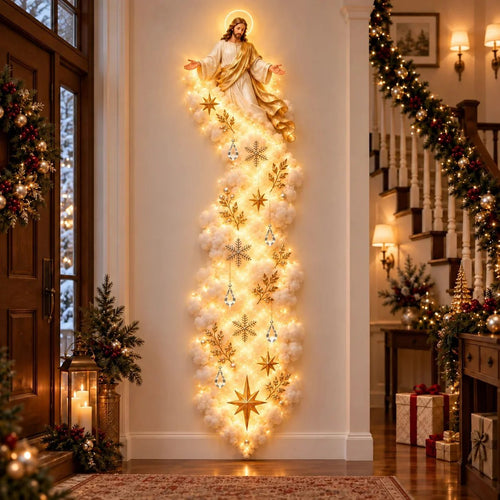 💯✨ Christmas Blessing Cloud Trail Wall Light Collection – Jesus, Mary & 6 Signature Designs