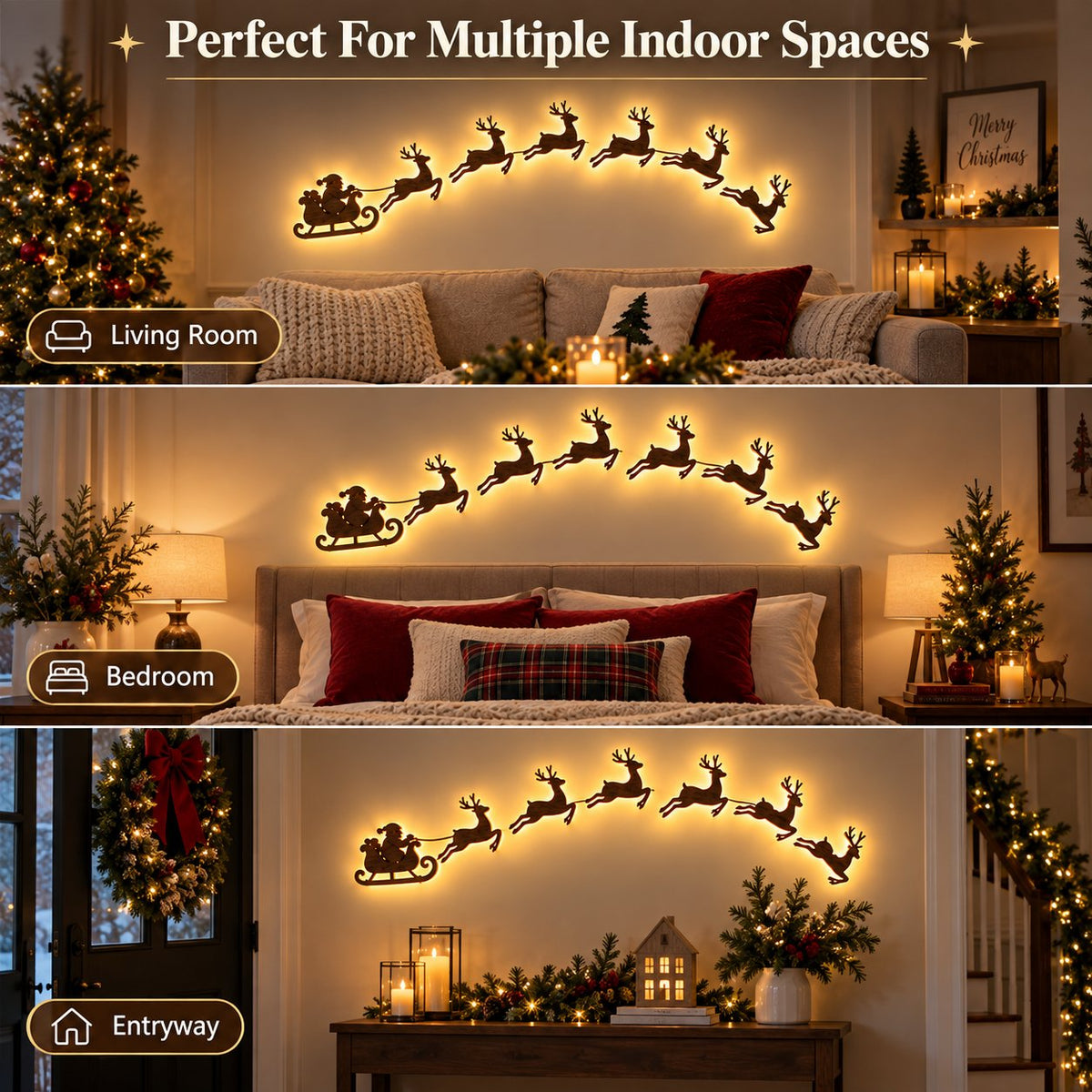 🎄🦌Magical Reindeer Christmas Wall Light