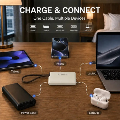 🧳 Pocket Tech Organizer Kit – Multi-Connector Charging & Data Travel Companion