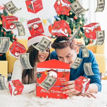 🎄 Surprise Gift Box Explosion Unique Folding Bouncing Red Envelope Cash Box