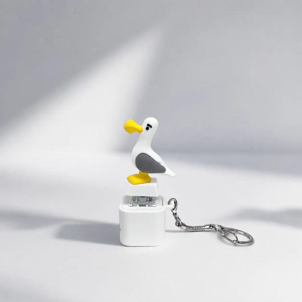 Seagull “MINE!” Button Keychain 😆 – Real Sound & LED Light