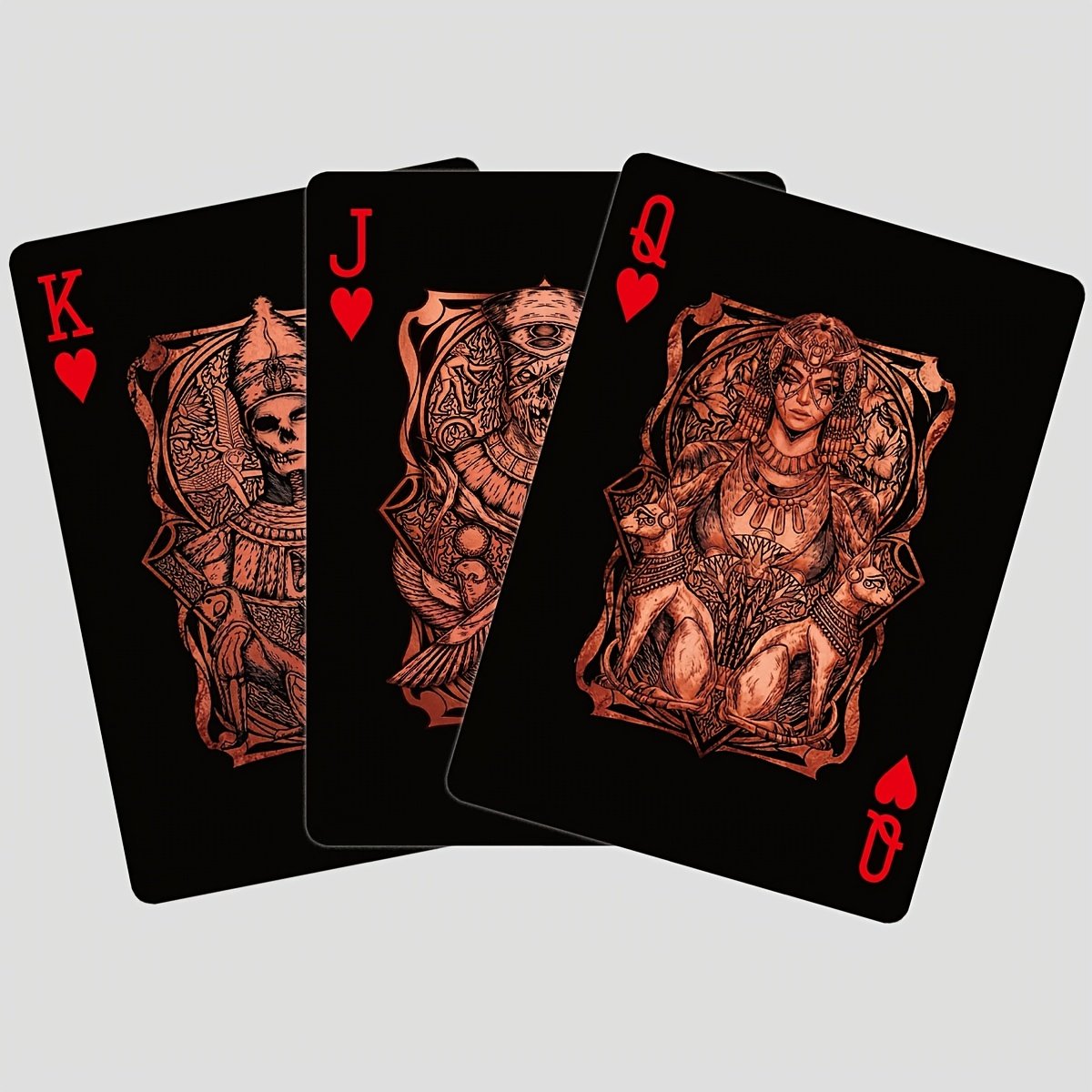 🃏 Black‑Gold Egyptian Themed Playing Cards