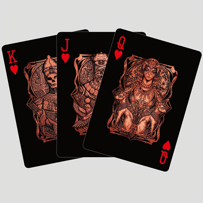 🃏 Black‑Gold Egyptian Themed Playing Cards