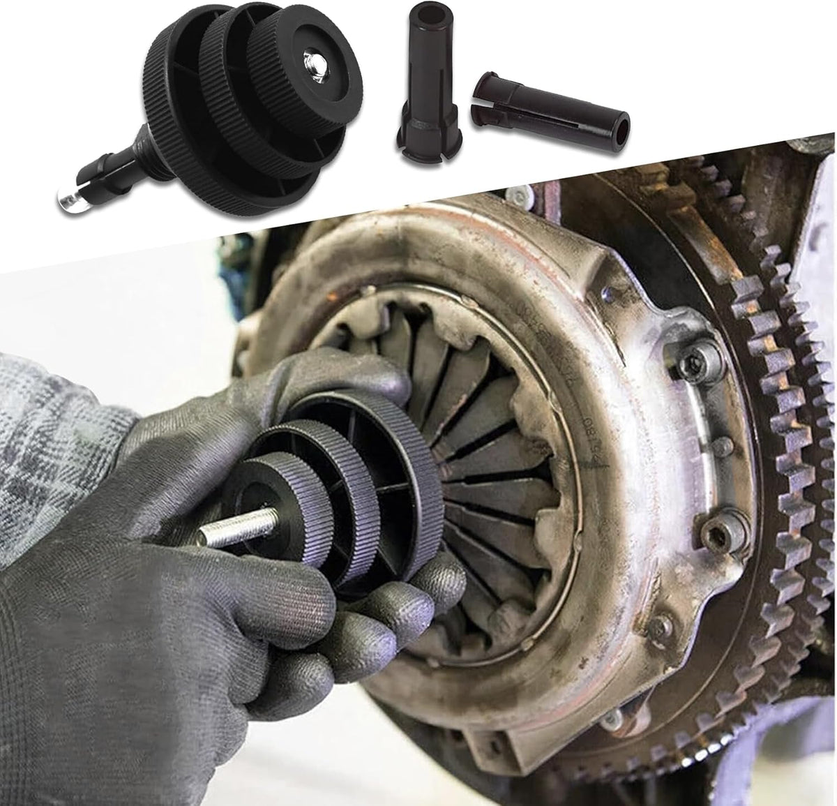 🔧 Universal Clutch Alignment Tool with 2 Interchangeable Sleeves for Cars and Light Trucks 🚗