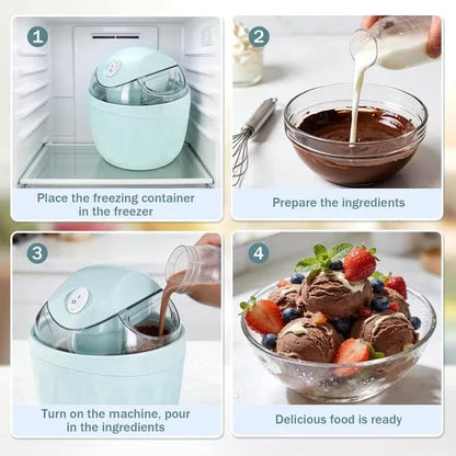 🍦 Personal Ice Cream Maker – Mini Frozen Dessert Machine for Homemade Treats