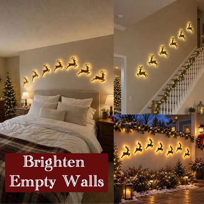 🎄Reindeer Christmas Wall Light ✨ – Festive LED Decor for Home & Holiday Displays