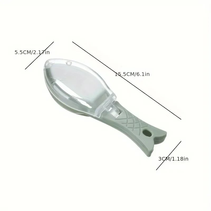 🐟 Mess-Free Fish Scaler – Handy Scale Remover with Collection Lid