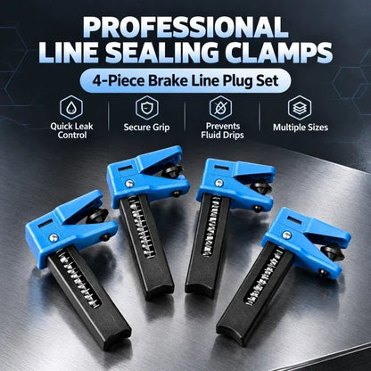 🔧 Brake Fluid Line Plug & Clamp – Handy Automotive Repair Tool