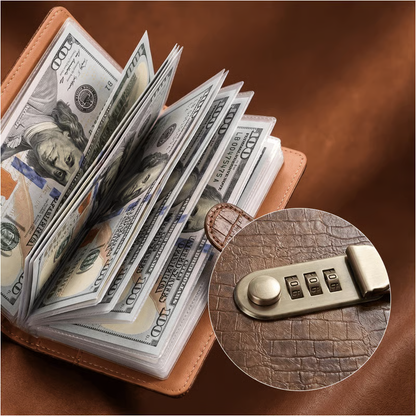🔒 Lockable Savings Notebook – Cash Organizer for Savings Goals