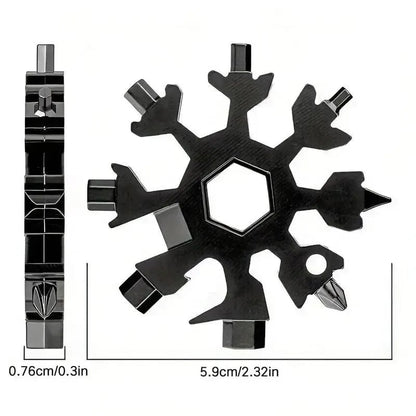 ❄️ Pocket Snowflake Multi-Tool | 18 Functions in Your Hand