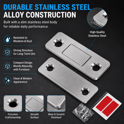 🧲 Magnetic Door Catch – Strong Hold for Cabinets, Closets & Interior Doors