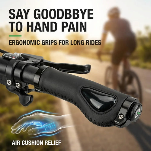 🚴 Ergonomic Comfort Bike Grips for Pain-Free Rides – Black