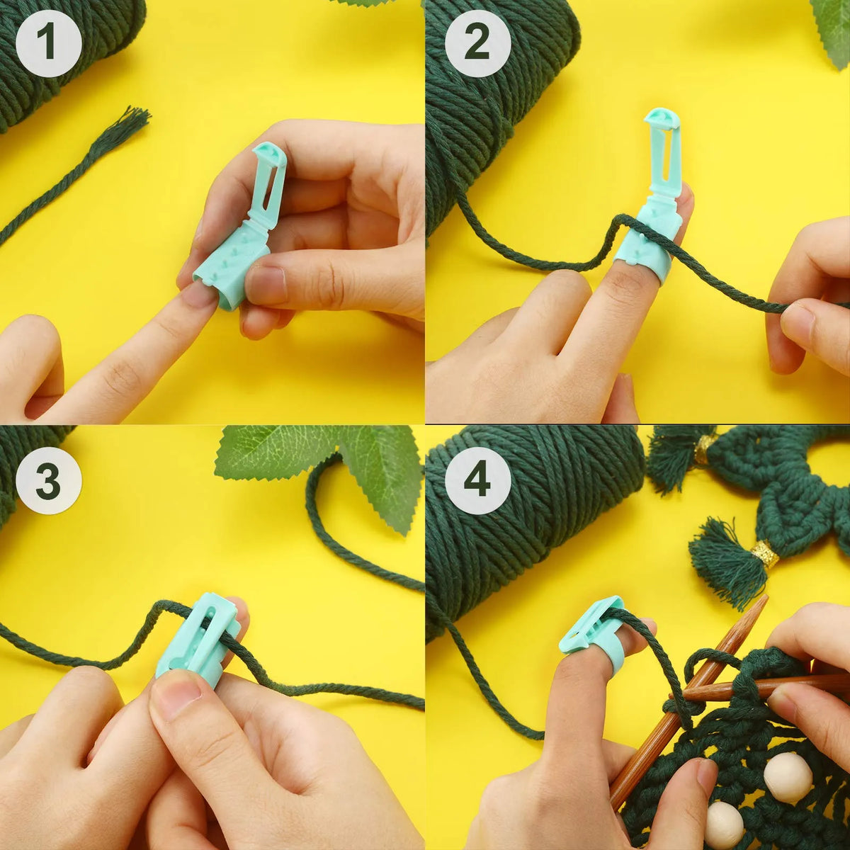 Crochet Yarn Guide Ring 🧶 – Easy Thread Control