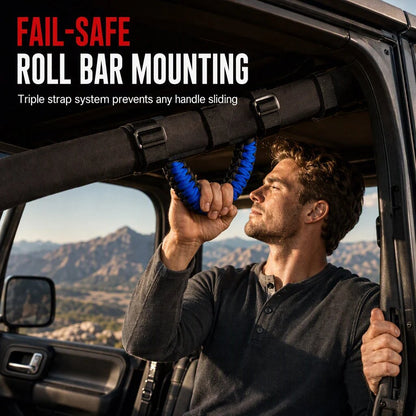 Braided Paracord Roof Grab Handle 🚙 – Non-Slip Off-Road Passenger Grip