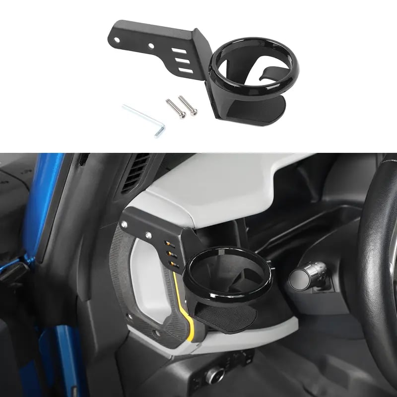 🚙 Ford Bronco Door Cup Holder – Front Grab Handle Mount (2021–2026)