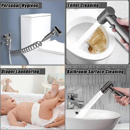 🔥Last Day49% OFF🔥 1-In-2-Handheld Out Dual Control Valve Bidet Sprayer for Toilet