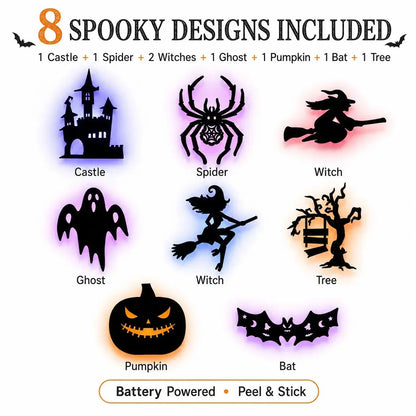 🎃 🥳💞50K+ SOLD! 👻 Halloween LED Silhouette Wall Light Stickers