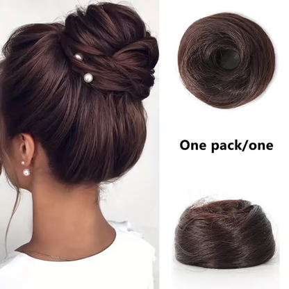 🎀 Messy Bun Hairpiece – Effortless Updos in Minutes