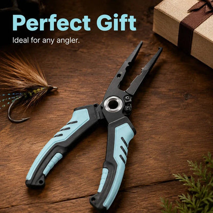 🎣 7.5" Stainless Steel Fishing Pliers – Hook Remover & Line Cutter