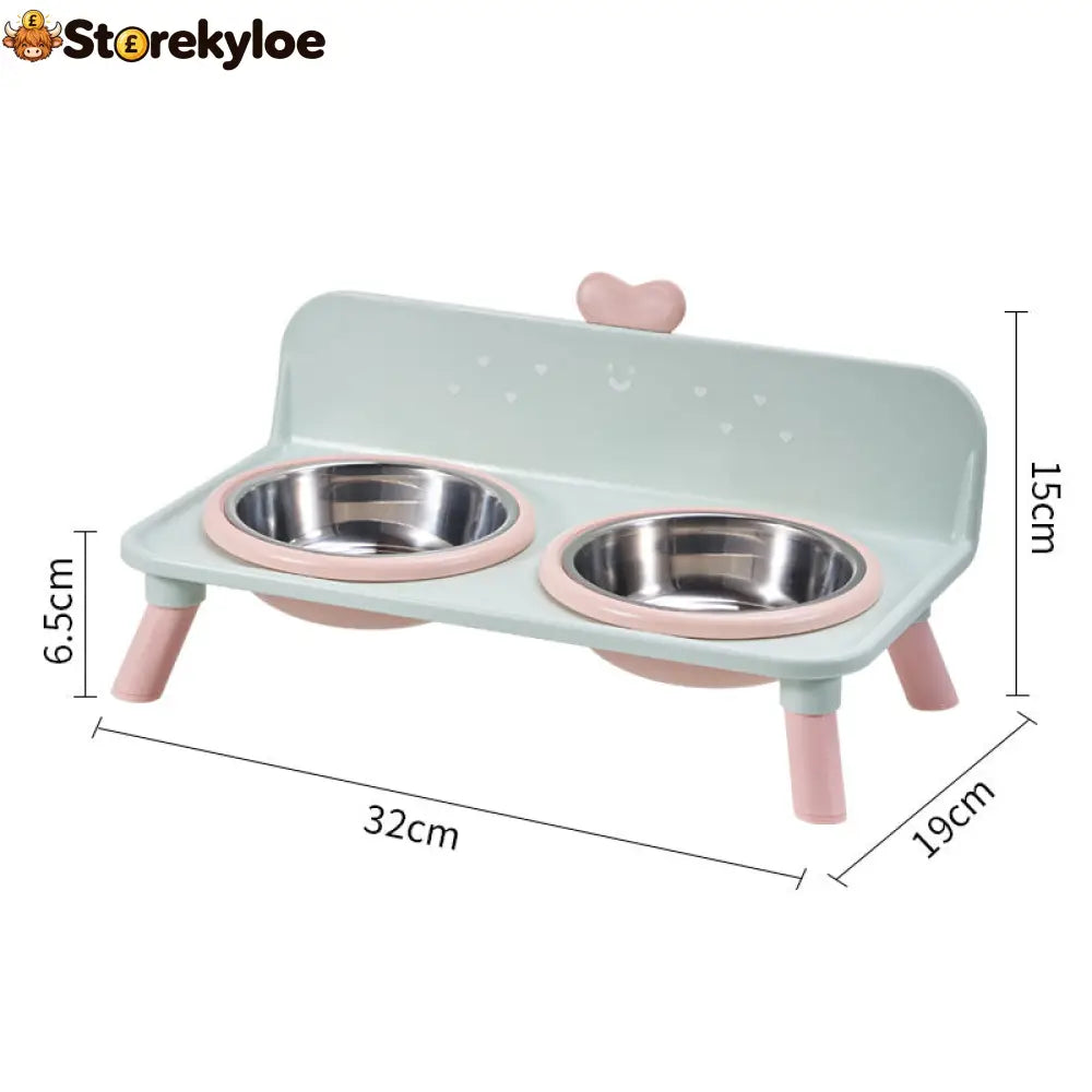 🐾 Raised 2-in-1 Pet Feeding Station with Removable Bowls 🥣