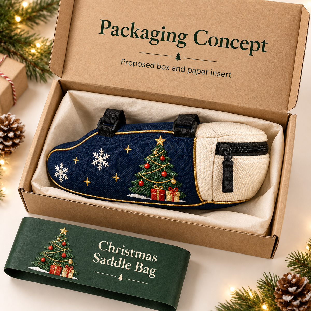 🚴🎅 Festive Christmas Bike Saddle Bag – 6 Fun Holiday Styles