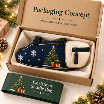 🚴🎅 Festive Christmas Bike Saddle Bag – 6 Fun Holiday Styles