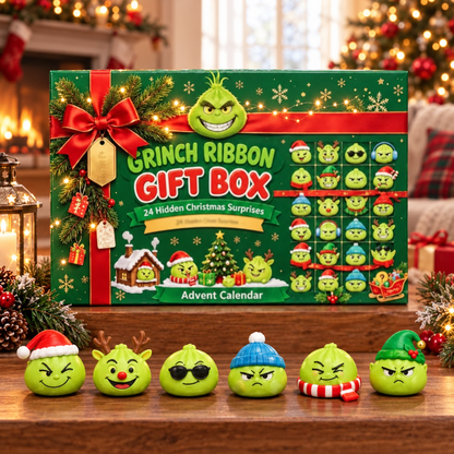 🎄💚 24 Days of Mischievous Green Christmas Characters – Funny Advent Calendar Gift Box