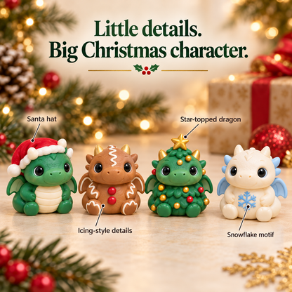 🐉🎄 Christmas Dragon Hatchery Mystery Box – 24 Cute Dragon Capsule Surprises 🎁